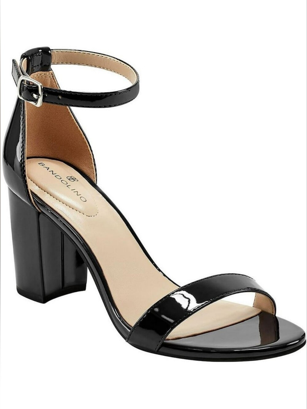 Bandolino Patent Ankle Strap Heels